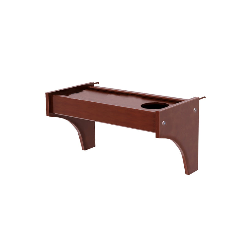 2111-003 : Accessory Tray & Beverage Holder, Chestnut