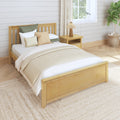 2160 XL NS : Starter Bed Full XL Traditional Bed, Slat, Natural