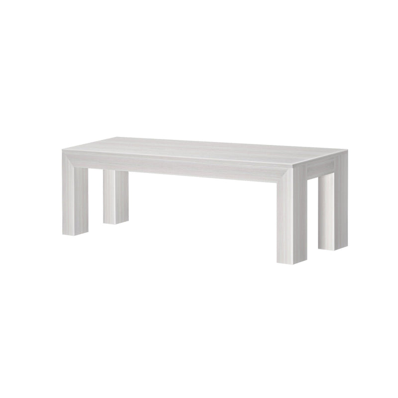 230220-192 : Dining Bench Modern Dining Bench, White Wirebrush