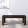 2400313000-008 : Dining Bench Modern Rounded Dining Bench (46in / 1168mm), Walnut