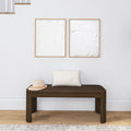 2400313000-008 : Dining Bench Modern Rounded Dining Bench (46in / 1168mm), Walnut