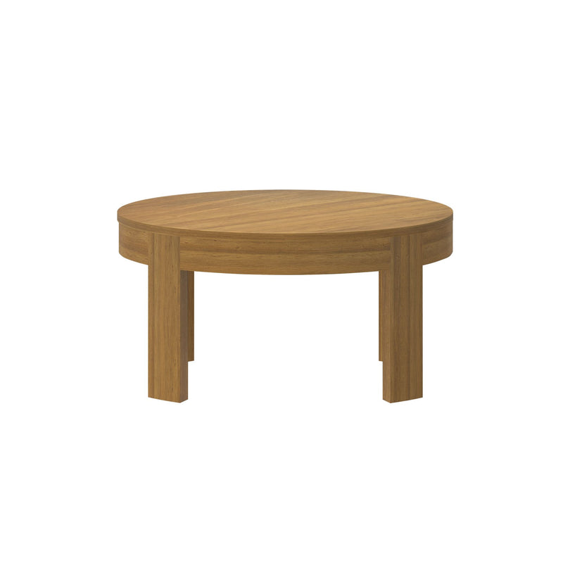 2400501001-007 : Coffee Table Contour Round Coffee Table (30in x 30in / 762mm x 762mm), Pecan