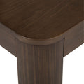 2400507001-008 : Coffee Table Modern Rounded Rectangular Coffee Table (48in x 24in / 1220mm x 610mm), Walnut