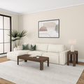 2400514000-008 : Side Table Modern Rounded Rectangular Side Table (25in x 15in / 630mm x 375mm), Walnut