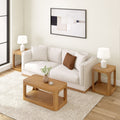 2400515000-007 : Coffee Table Forma Rectangular Coffee Table with Shelf (40in x 20in / 1020mm x 510mm), Pecan