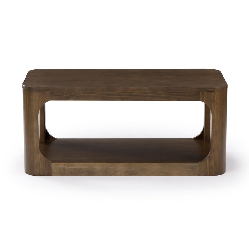 2400515000-008 : Coffee Table Forma Rectangular Coffee Table with Shelf (40in x 20in / 1020mm x 510mm), Walnut