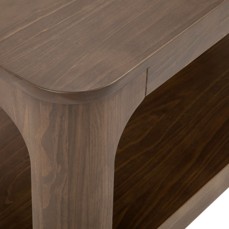 2400515000-008 : Coffee Table Forma Rectangular Coffee Table with Shelf (40in x 20in / 1020mm x 510mm), Walnut