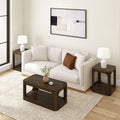 2400515000-008 : Coffee Table Forma Rectangular Coffee Table with Shelf (40in x 20in / 1020mm x 510mm), Walnut