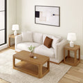 2400517000-007 : Coffee Table Forma Rectangular Coffee Table with Shelf (48in x 24in / 1220mm x 610mm), Pecan