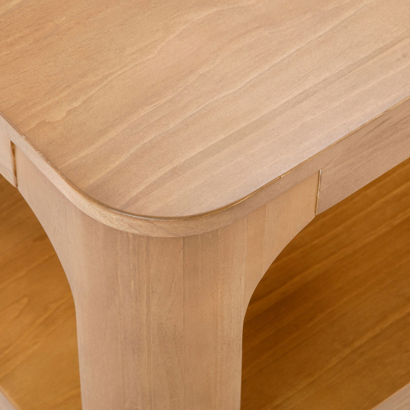 2400518000-007 : Coffee Table Forma Rectangular Coffee Table with Shelf (54in x 24in / 1370mm x 610mm), Pecan