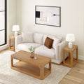 2400518000-007 : Coffee Table Forma Rectangular Coffee Table with Shelf (54in x 24in / 1370mm x 610mm), Pecan