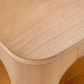 2400523000-007 : Side Table Modern Rounded Square Side Table with Shelf (20in x 20in / 510mm x 510mm), Pecan
