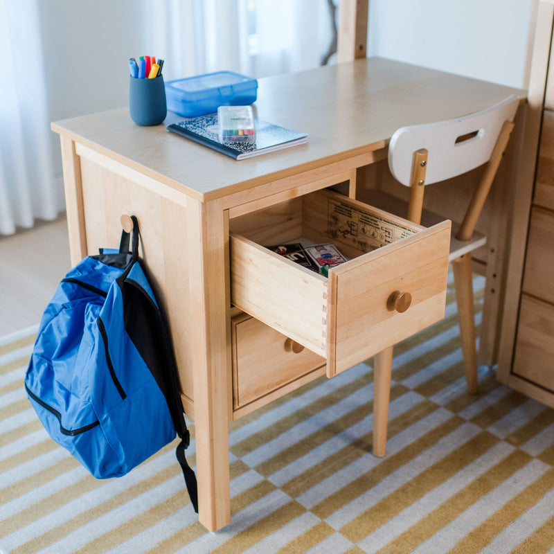 2445-001 : Desk Small 2 Drawer Desk, Natural
