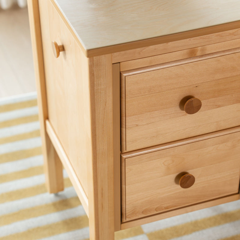 2445-001 : Desk Small 2 Drawer Desk, Natural