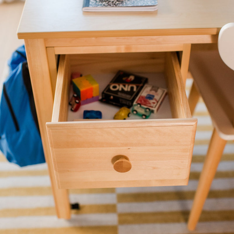 2445-001 : Desk Small 2 Drawer Desk, Natural