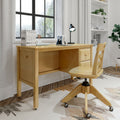 2454-001 : Desk Large 2 Drawer Desk, Natural