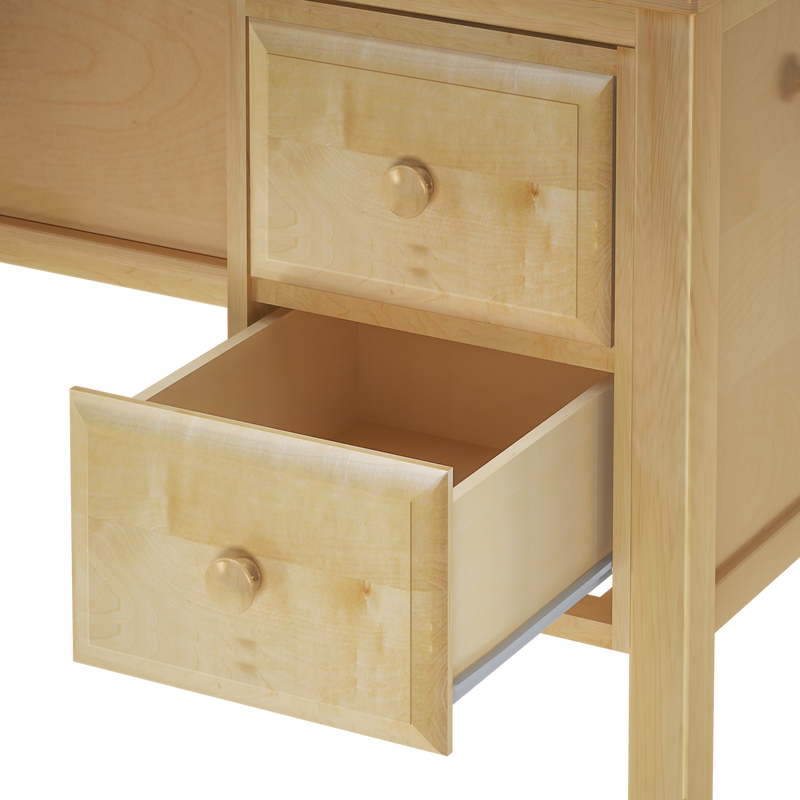 2455-001 : Desk 4 Drawer Student Desk, Natural