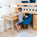 2480-001 : Desk Maxtrix Study Desk including 4 Legs, Natural