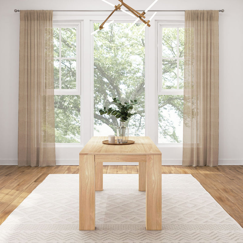 2700302000-150 : Dining Table Modern Rectangular Dining Table (60in / 1524mm), Blonde Wirebrush