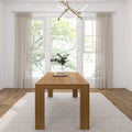2700303000-197 : Dining Table Modern Rectangular Dining Table (94in / 2388mm), Pecan Wirebrush