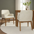 2700380200-901 : Dining Chair Ernesto Dining Chair, Pecan w/Cream Microsuede (TT247-02)