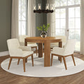 2700380200-901 : Dining Chair Ernesto Dining Chair, Pecan w/Cream Microsuede (TT247-02)