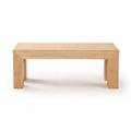 2700505001-150 : Coffee Table Modern Rectangular Coffee Table (40in x 20in / 1020mm x 510mm), Blonde Wirebrush