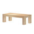2700507001-150 : Coffee Table Modern Rectangular Coffee Table (48in x 24in / 1220mm x 610mm), Blonde Wirebrush