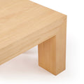 2700507001-150 : Coffee Table Modern Rectangular Coffee Table (48in x 24in / 1220mm x 610mm), Blonde Wirebrush
