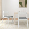 272031600218 : Dining Chair Dining Chair Frame (2 Pack), White with Slate Cushion