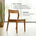 2720320000-007 : Dining Chair Modern Dining Chair (2 pack), Pecan