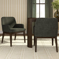 2720380200-902 : Dining Chair Ernesto Dining Chair (2 pack), Walnut w/ Moss Microsuede (TT247-08)