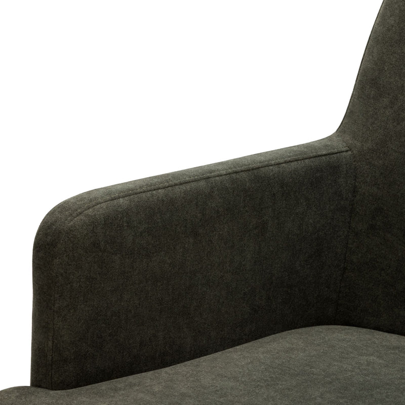 2720380200-902 : Dining Chair Ernesto Dining Chair (2 pack), Walnut w/ Moss Microsuede (TT247-08)