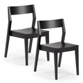 2740320000-170 : Dining Chair Modern Dining Chair 4-Pack, Black