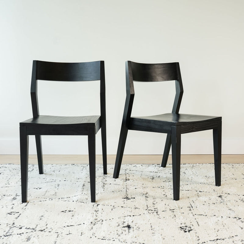 2740320000-170 : Dining Chair Modern Dining Chair 4-Pack, Black