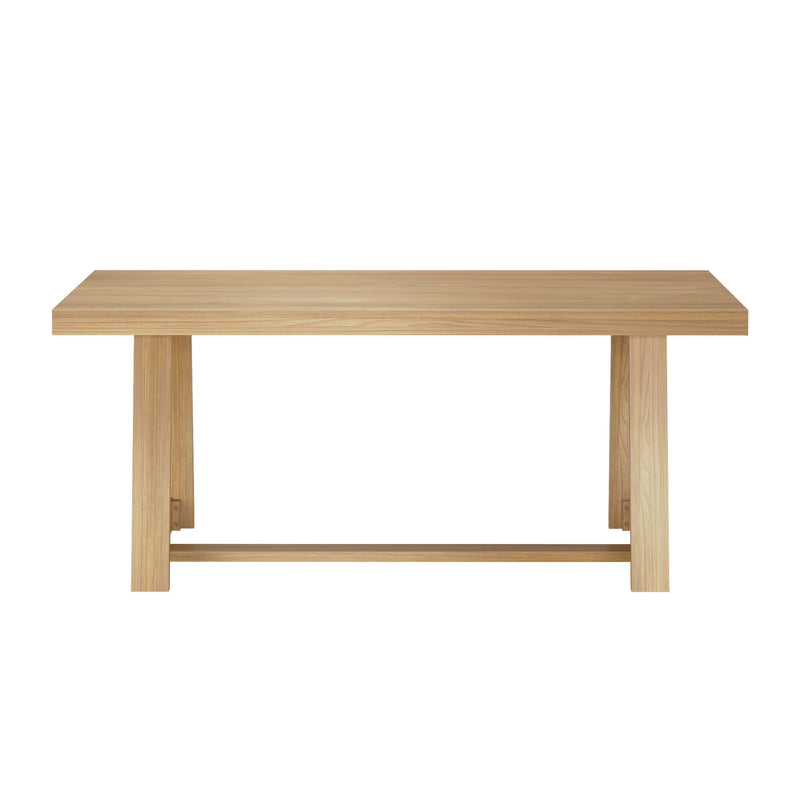 2800301000-150 : Dining Table Classic Rectangular Dining Room Table (72in / 1830mm), Blonde Wirebrush