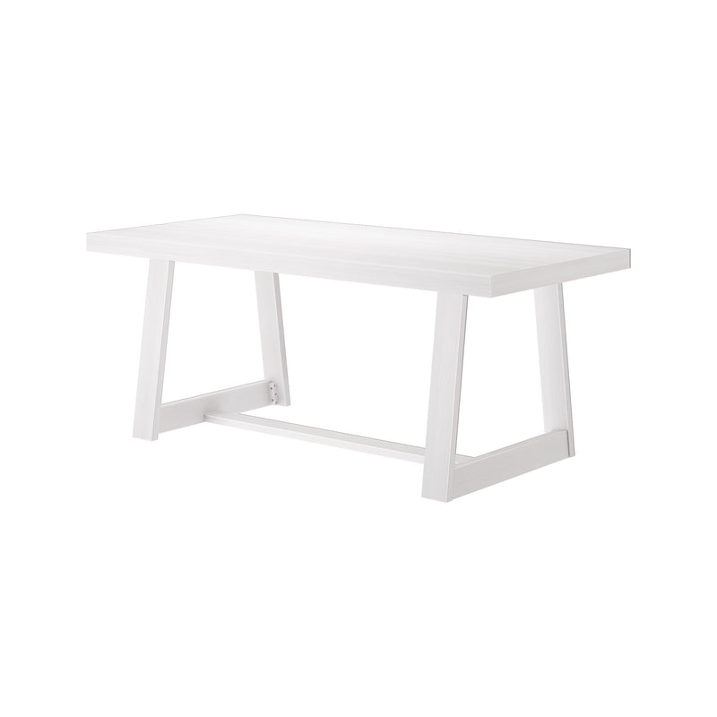 2800301000-192 : Dining Table Classic Rectangular Dining Room Table (72in / 1830mm), White Wirebrush