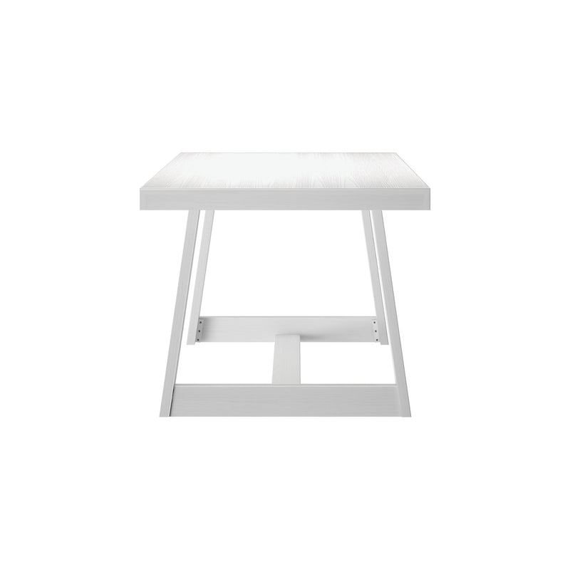 2800301000-192 : Dining Table Classic Rectangular Dining Room Table (72in / 1830mm), White Wirebrush