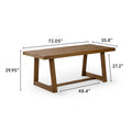 2800301000-197 : Dining Table Classic Rectangular Dining Room Table (72in / 1830mm), Pecan Wirebrush