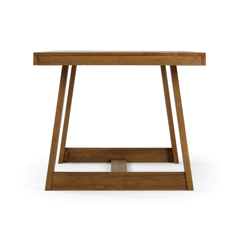 2800301000-197 : Dining Table Classic Rectangular Dining Room Table (72in / 1830mm), Pecan Wirebrush