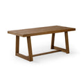 2800301000-197 : Dining Table Classic Rectangular Dining Room Table (72in / 1830mm), Pecan Wirebrush
