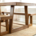2800301000-197 : Dining Table Classic Rectangular Dining Room Table (72in / 1830mm), Pecan Wirebrush