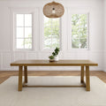 2800303000-197 : Dining Table Classic Rectangular Dining Room Table (94in / 2380mm), Pecan Wirebrush