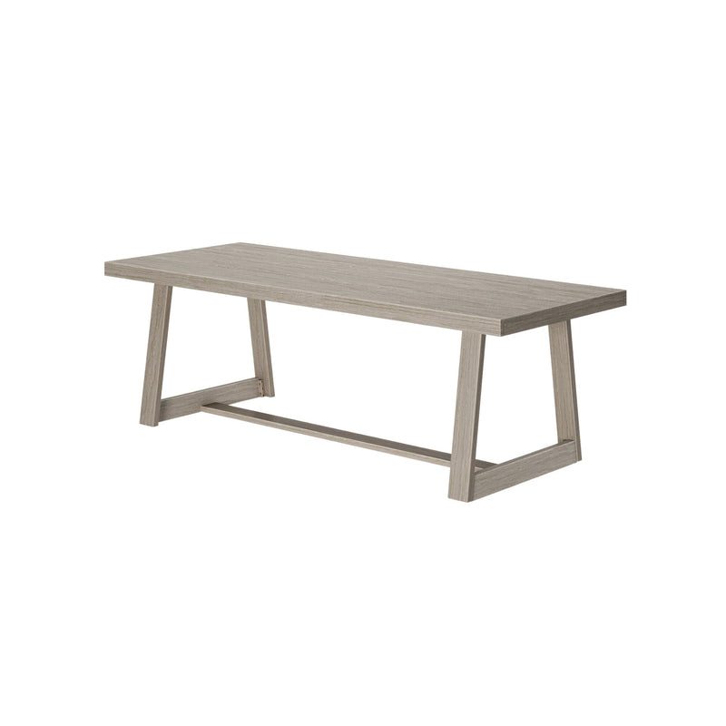 2800303000-199 : Dining Table Classic Rectangular Dining Room Table (94in / 2380mm), Seashell Wirebrush