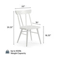 2800320000-002 : Dining Chair Windsor Dining Chair (1 pack), White