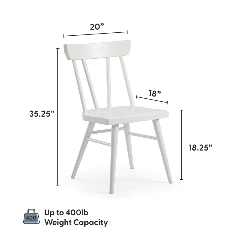 2800320000-002 : Dining Chair Windsor Dining Chair (1 pack), White