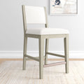 2800334000-412 : Counter Chair Sereno Stool Counter Height (24in), Antique White/Ivory Cushion
