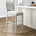 2800335000-412 : Bar Chair Sereno Stool Bar Height (30in), Antique White/Ivory Cushion