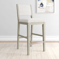 2800335000-412 : Bar Chair Sereno Stool Bar Height (30in), Antique White/Ivory Cushion