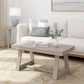 2800505000-199 : Coffee Table Classic Rectangular Coffee Table (40in x 20in / 1020mm x 510mm), Seashell Wirebrush